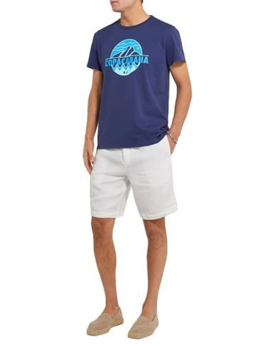 Shop Frescobol Carioca T-shirts In Dark Blue