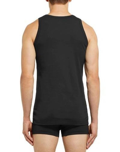 Shop Dolce & Gabbana Sleeveless Undershirts In Black