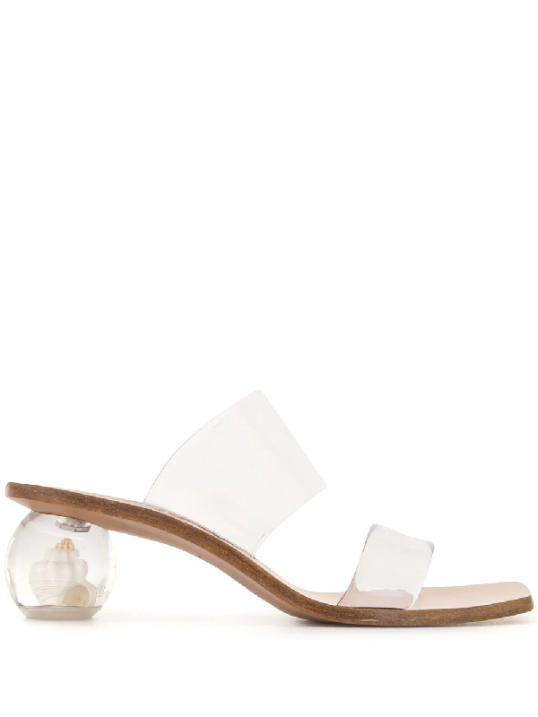perspex kitten heels