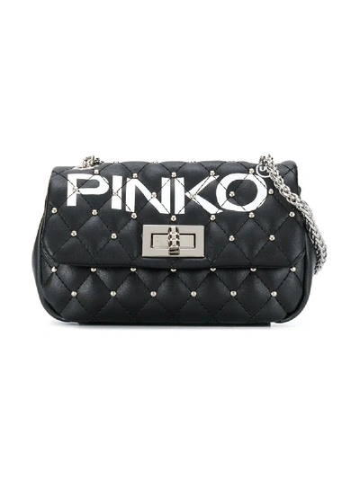 Shop Pinko Gesteppte Schultertasche In Black