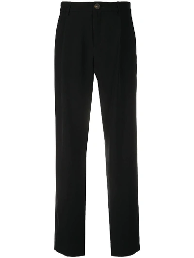 Shop Vince High-waist Trousers In Black