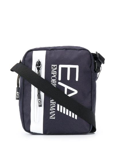 LOGO-PRINT MESSENGER BAG