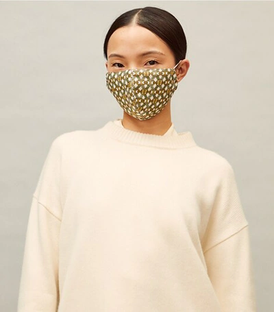 Shop Tory Burch Printed Face Mask, Set Of 5 In Seasonal Print