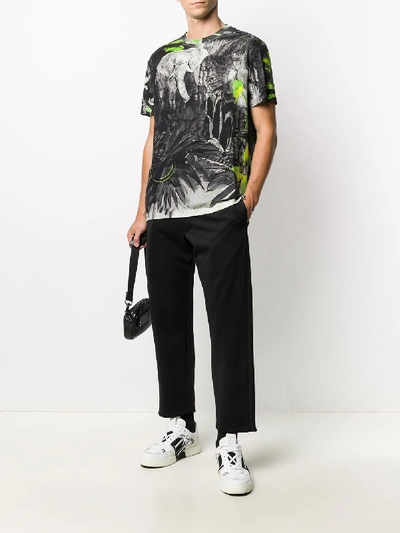 VALENTINO MURAL JUNGLE COTTON T-SHIRT 