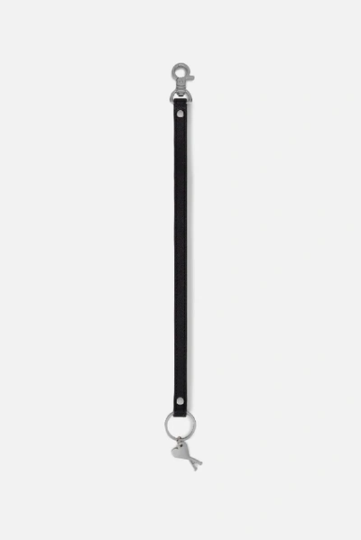 Shop Ami Alexandre Mattiussi Strap Keyring In Black