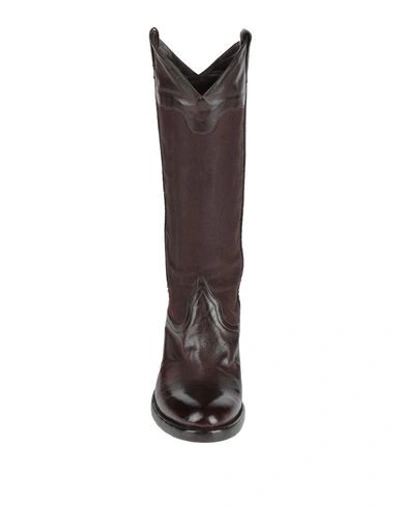 Shop Alberto Fasciani Knee Boots In Dark Brown