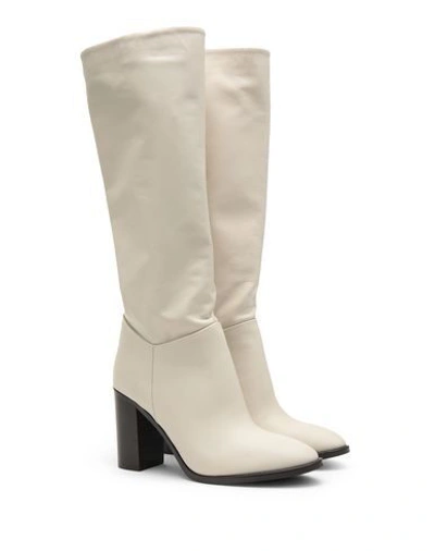 Shop 8 By Yoox Knee Boots In Ivory