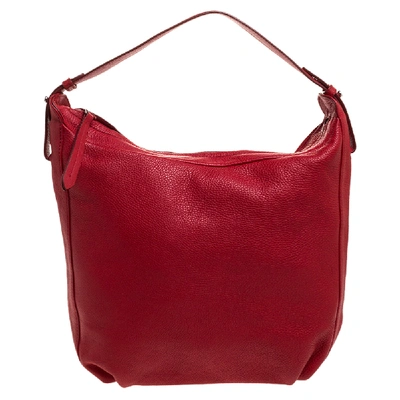 Pre-owned Furla Red Leather Hobo