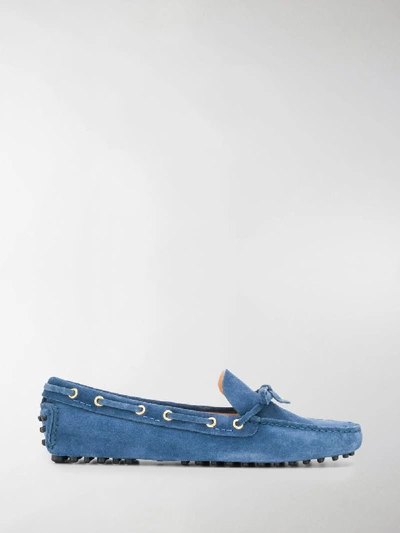 Shop Car Shoe Denim-effect Boat Shoes In Blue