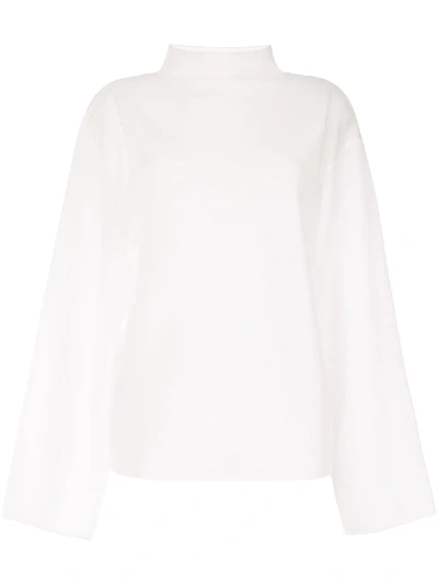 Shop Dion Lee Transparent Loose-fit Sweatshirt In White