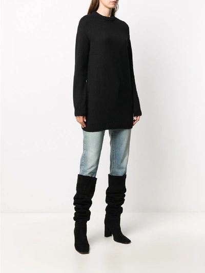 Shop Saint Laurent Cashmere Sweater In Black