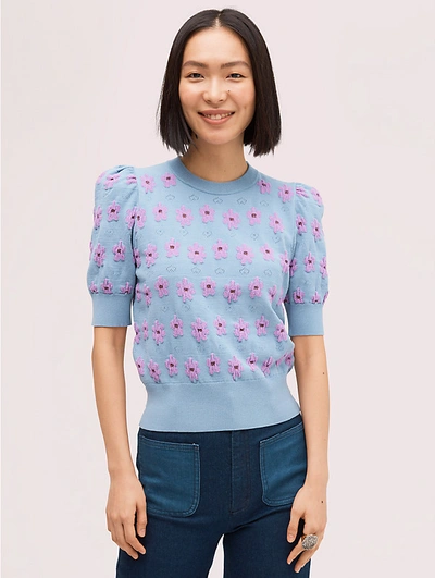 Shop Kate Spade Marker Floral Sweater In Black