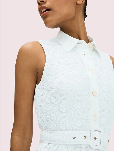 Kate Spade Kate Space New York Leaf Lace Shirtdress In Fresh White |  ModeSens