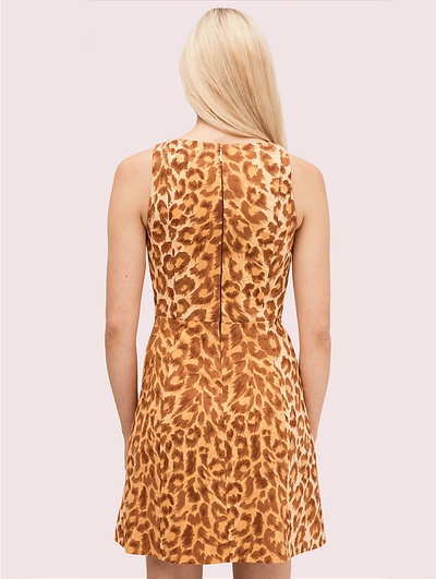 Shop Kate Spade Panthera Ponte Dress In Neutral