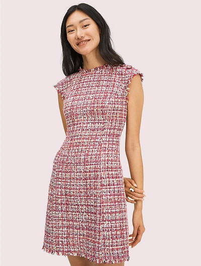 Shop Kate Spade Textured Tweed Dress In Wisteria Garden