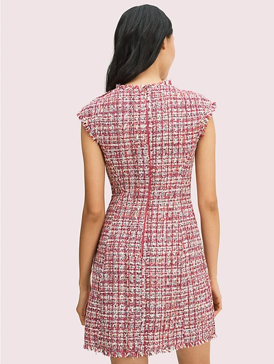 Shop Kate Spade Textured Tweed Dress In Wisteria Garden
