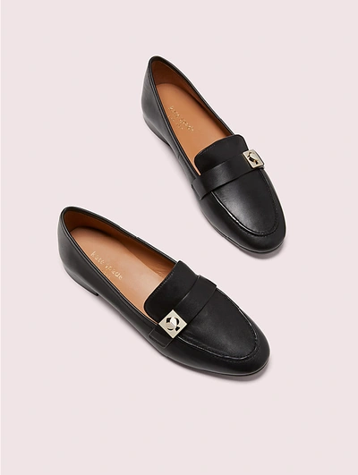 Shop Kate Spade Catroux Loafers In Black