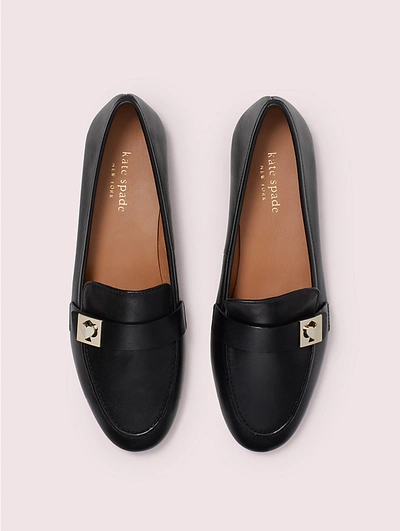 Shop Kate Spade Catroux Loafers In Black
