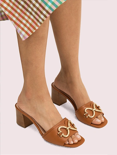 Shop Kate Spade Elouise Sandals In Hot Cider