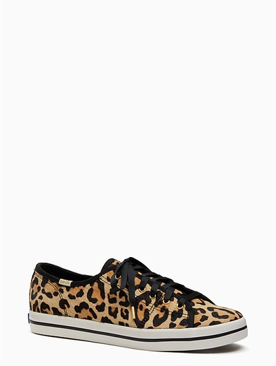 Shop Kate Spade New York Leopard-print Sneakers In Tan