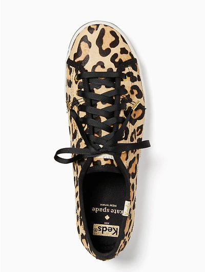 Shop Kate Spade New York Leopard-print Sneakers In Tan