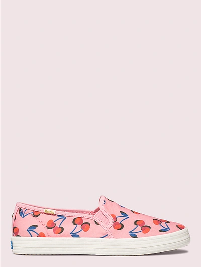 Shop Kate Spade New York Cherry Double Decker Sneakers In Pink Multi