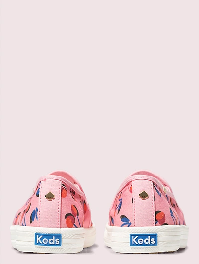 Shop Kate Spade New York Cherry Double Decker Sneakers In Pink Multi