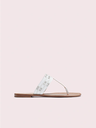 Shop Kate Spade Carol Sandals In Pale Gold