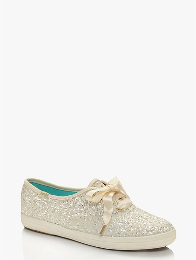 Shop Kate Spade New York Glitter Sneakers In Cream