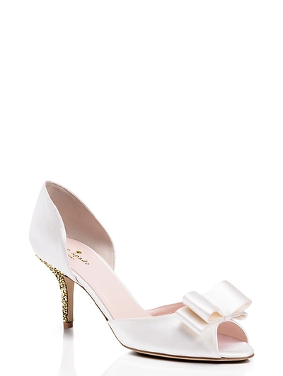 Shop Kate Spade Sela Heels In Ivory