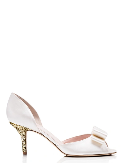 Shop Kate Spade Sela Heels In Ivory