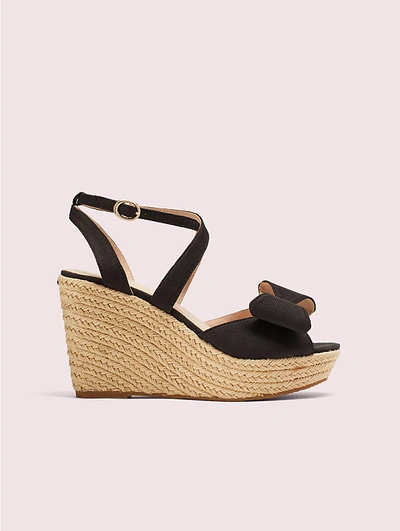 Shop Kate Spade Thelma Wedges In Black