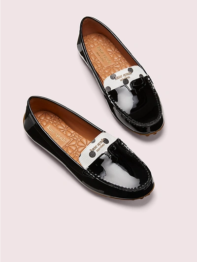 Shop Kate Spade Deck Loafers In Black