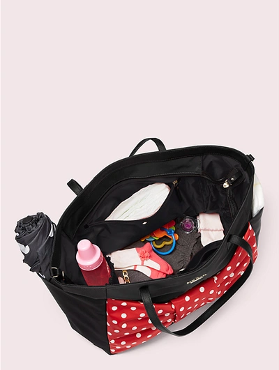 Shop Kate Spade New York X Minnie Mouse Bethany Diaper Bag In Black