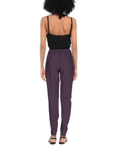 Shop Roberto Collina Woman Pants Deep Purple Size M Polyester, Viscose, Elastane