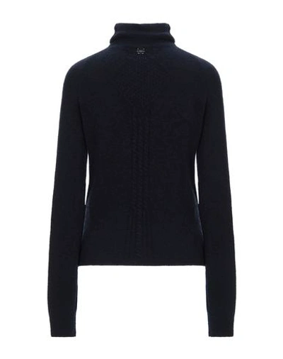 Shop High By Claire Campbell Turtlenecks In Dark Blue