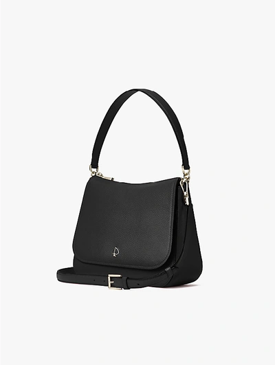 Shop Kate Spade Polly Medium Convertible Flap Shoulder Bag In Black