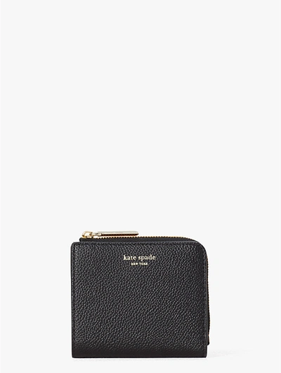 Shop Kate Spade Margaux Small Bifold Wallet In Black/warm Taupe