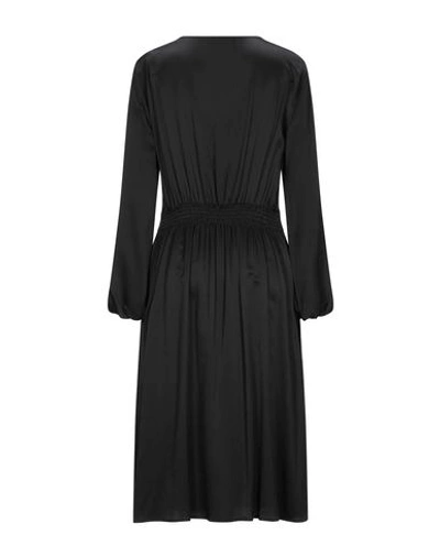 Shop Momoní Woman Midi Dress Black Size 4 Viscose, Wool