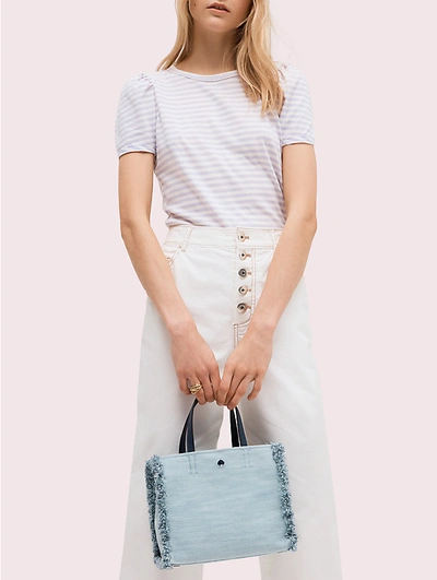 Kate spade sam shop denim medium satchel