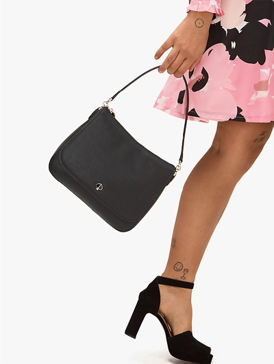 Shop Kate Spade Polly Medium Convertible Flap Shoulder Bag In Deep Evergreen