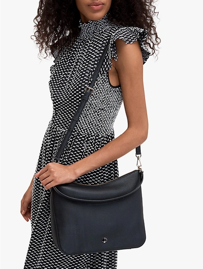 Shop Kate Spade Polly Medium Convertible Shoulder Bag In Black