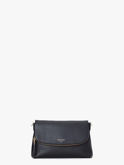 Shop Kate Spade Polly Large Convertible Crossbody In Black