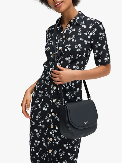 Kate Spade Roulette Large Saddle Bag In Black | ModeSens