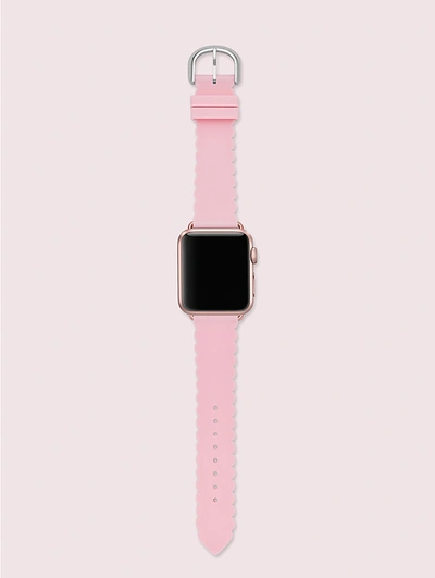 Shop Kate Spade Pink Scallop Silicone 38/40mm Band For Apple Watch®