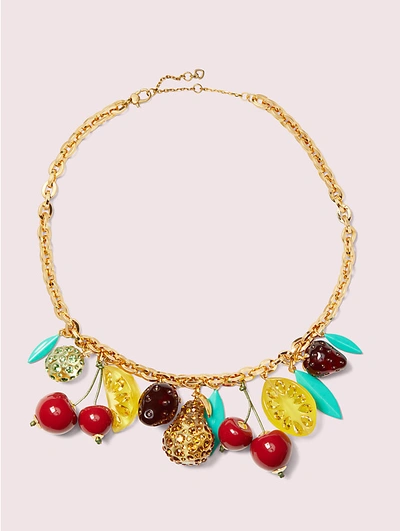 Shop Kate Spade Tutti Fruity Charm Necklace In Multi