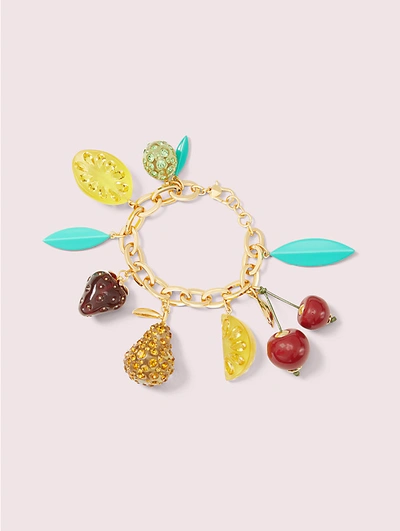 Shop Kate Spade Tutti Fruity Charm Bracelet In Multi