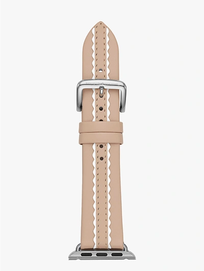 Shop Kate Spade Vachetta Leather 38/40mm Band For Apple Watch® In Vachetta/stainless Steel