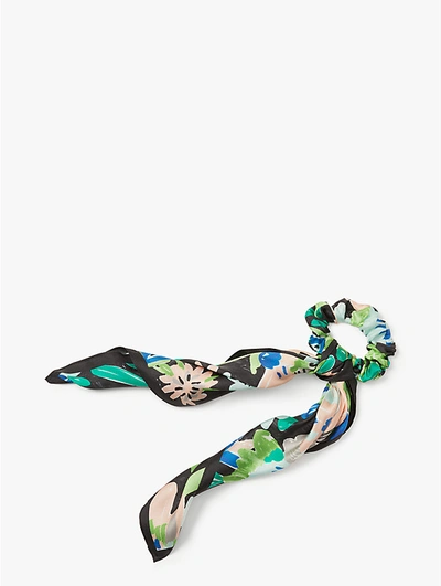 Shop Kate Spade Full Bloom Hair Tie & Bandana Set In Black