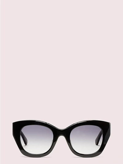 Shop Kate Spade Jalena Sunglasses In Black/purple